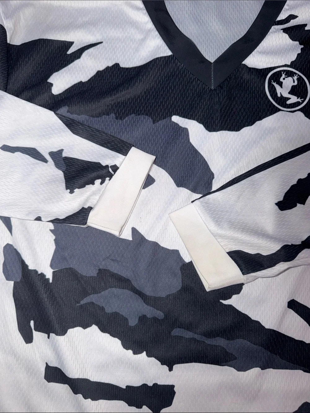 Furoc Motocross Jersey Men’s Large Black White MX Dirt Bike Racing Shirt
